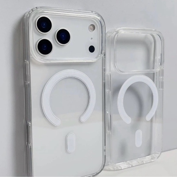 iPhone 17 Pro max Clear MagSafe Case | Shockproof Slim Magnetic Cover | Fastship - Picture 2 of 3